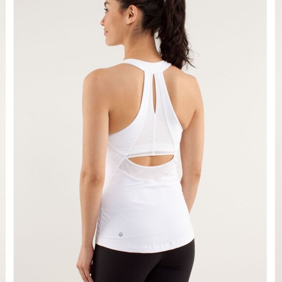Lululemon Run: Make It Count Tank in White sz 6 - Picture 3 of 11